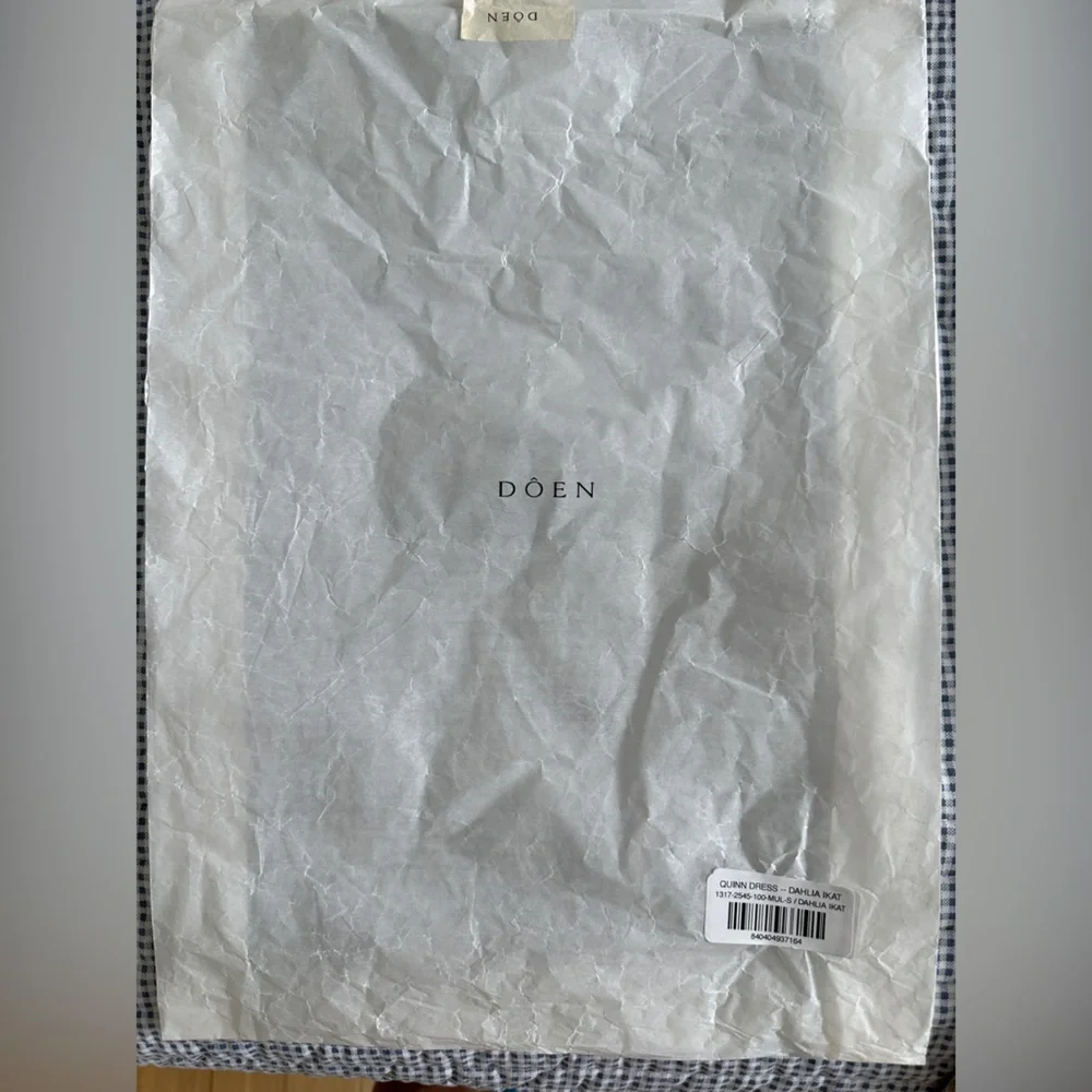 NWT Dôen Quinn Dress in Dahlia Ikat - Picture 10 of 10